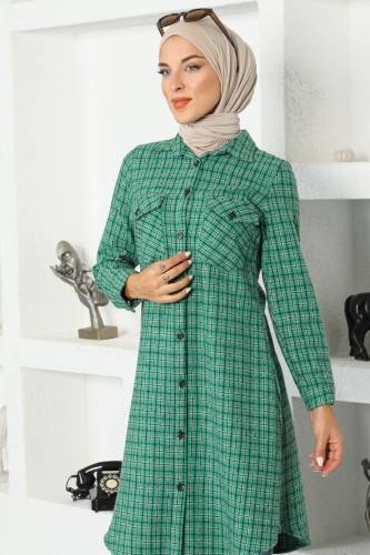 Kareli Oduncu Gömlek TSD221014 Yeşil 