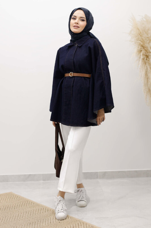 Kemerli Kot Panço TSD250256 Koyu Mavi - TESETTÜR DÜNYASI (1)