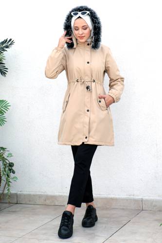 Kısa Bondit Mont TSD1968 Bej 