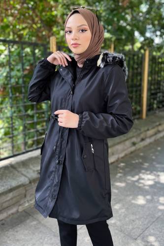 Kısa Bondit Mont TSD1968 Siyah 