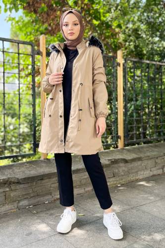 Kısa Bondit Mont TSD1968 Vizon 