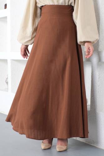 Kloş Etek TSD221209 Kahverengi 