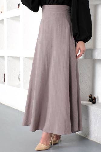 Kloş Etek TSD221209 Vizon 