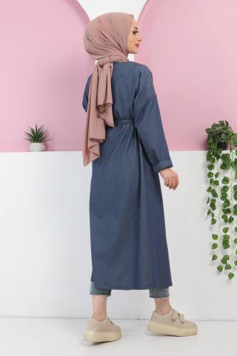 Kot Kimono TSD220342 Mavi - 4