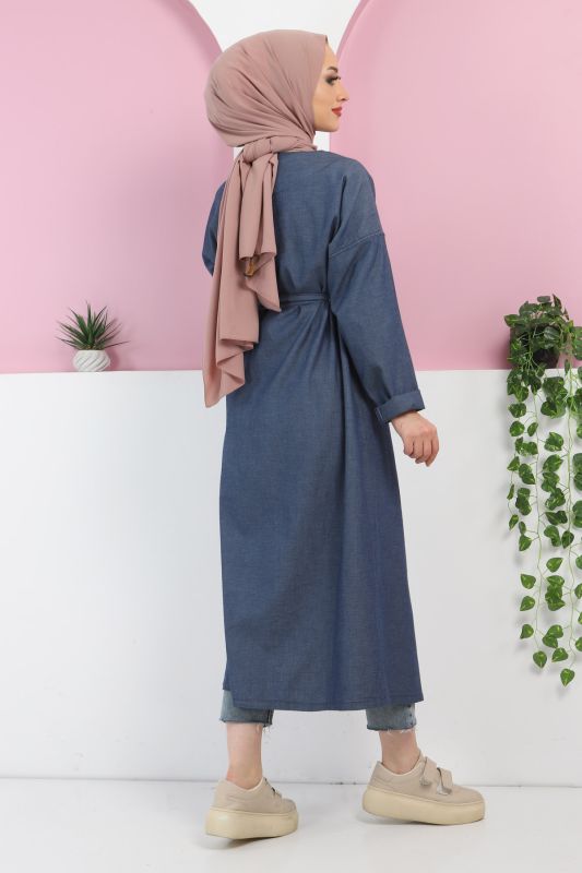 Kot Kimono TSD220342 Mavi - 4