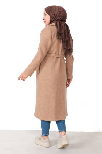 Kruvaze Yaka Buklet Kaban TSD230814 Camel - 5