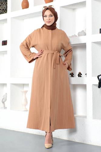 Kuşaklı Ferace TSD230203 Taba 