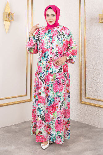 Lamia Elbise TSD250211 Fuşya 