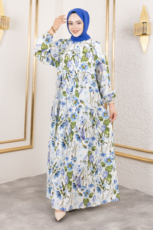 Lamia Elbise TSD250211 Mavi - 3