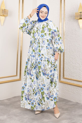 Lamia Elbise TSD250211 Mavi - 4