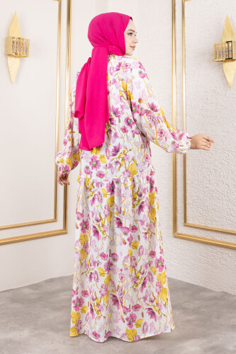 Lamia Elbise TSD250211 Pembe - 5