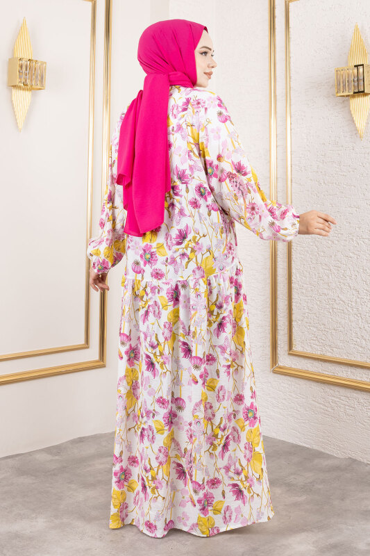 Lamia Elbise TSD250211 Pembe - 5