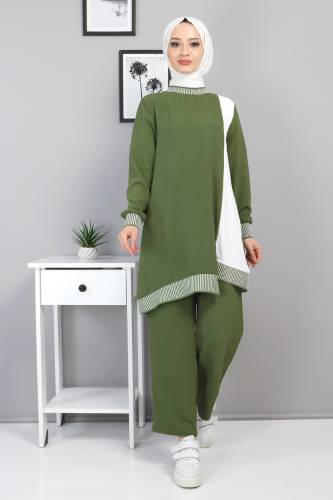 Lastik Detaylı Takım TSD220517 Haki 