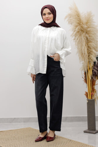 Mom Jean Pantolon TSD260123 Antrasit - 1