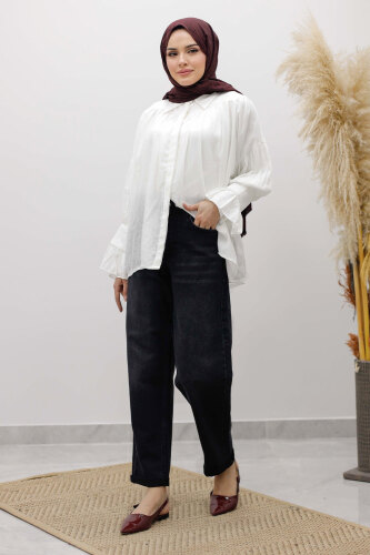 Mom Jean Pantolon TSD260123 Antrasit - 3