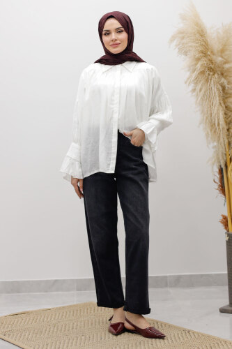 Mom Jean Pantolon TSD260123 Antrasit - 5