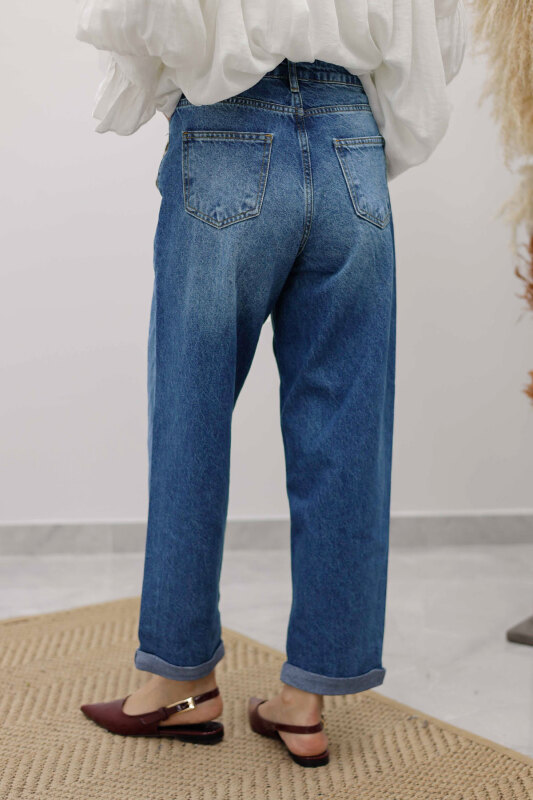 Mom Jean Pantolon TSD260123 Mavi - 6