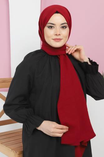 Pamuk Cazz Şal S009 Bordo 