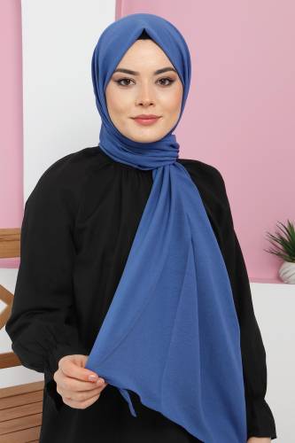 Pamuk Cazz Şal S009 İndigo 