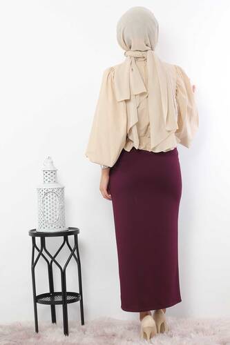 Pencil Skirt TSD0291 Plum - 5