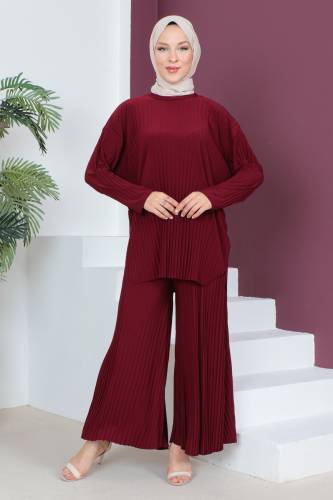 Piliseli İkili Takım TSD230518 Bordo 