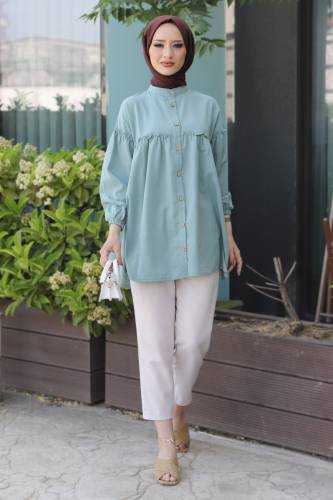 Robalı Tunik TSD1338 Mint Yeşili 