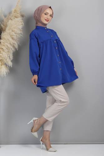 Robalı Tunik TSD1338 Saks Mavisi - 4