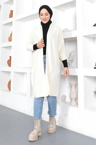 Şal Yaka Triko Hırka TSD230356 Bej 