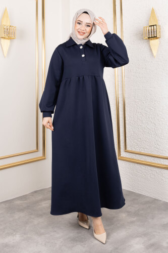 Scuba Elbise TSD250129 Lacivert - 6