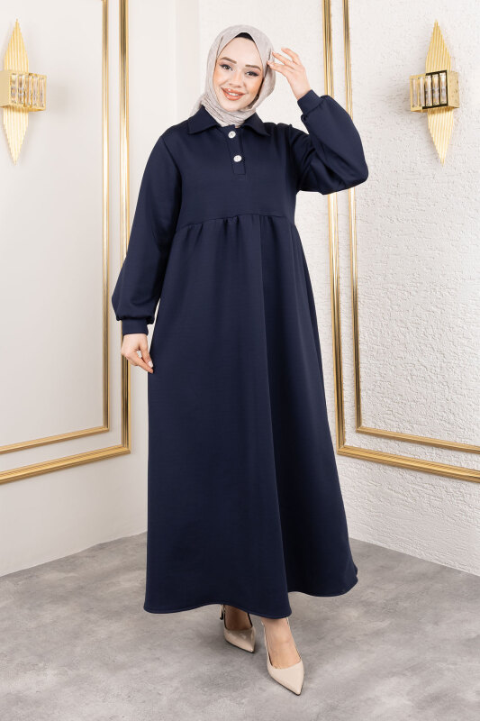 Scuba Elbise TSD250129 Lacivert - 6