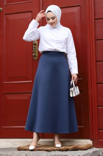 Scuba Kloş Etek TSD240218 Lacivert 