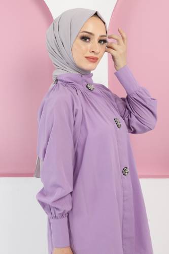 Taşlı Tunik TSD220432 Lila - 3