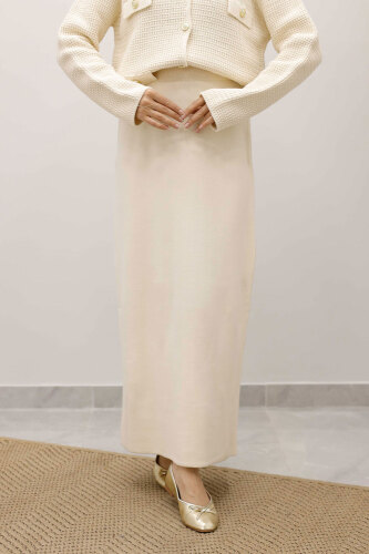 Triko Etek TSD250242 Bej - 2