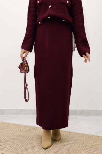 Triko Etek TSD250242 Mürdüm 