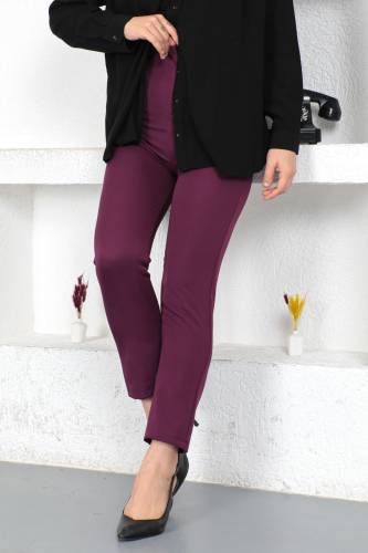 Üstü Pat Detaylı Pantolon TSD230422 Mürdüm - 3