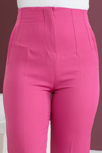 Üstü Pat Detaylı Pantolon TSD230422 Pembe - Tesettür Dünyası (1)